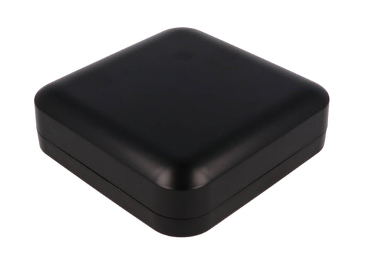 Hammond 1557FBK Black ABS Water-Tight Enclosure with Rounded Corners 6.30" x 6.30" x 1.77"