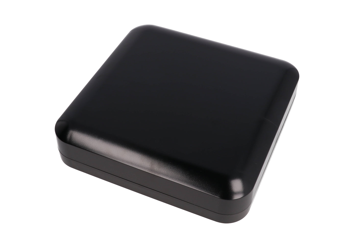 Hammond 1557H2BK Black Polycarbonate Water-Tight Enclosure with Rounded Corners 7.87" x 7.87" x 1.77"