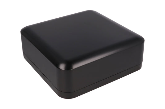 Hammond 1557HA2BK Black Polycarbonate Water-Tight Enclosure with Rounded Corners 7.87" x 7.87" x 2.76"