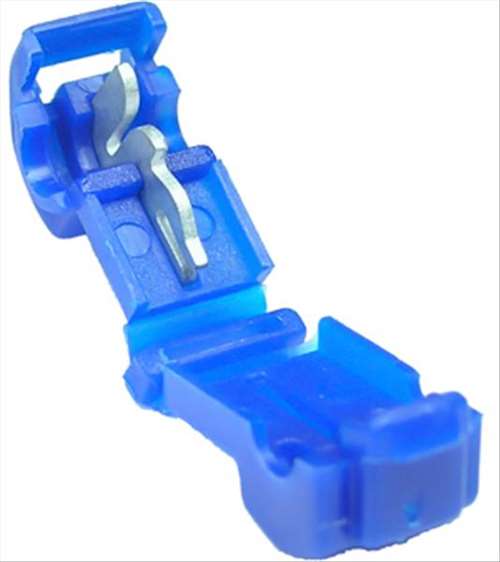 PICO 1559-14 Blue T-Tap Connector 16-14AWG, Use with .250" Male Quick Connects, 10/Pack