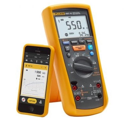 Fluke 1587FC Digital Insulation Tester / Megger, 50V 100V 250V 500V 1000V Test Voltage