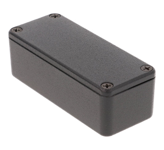 Hammond 1590ABK Diecast Aluminum Enclosure, Black (3.6" x 1.5" x 1")