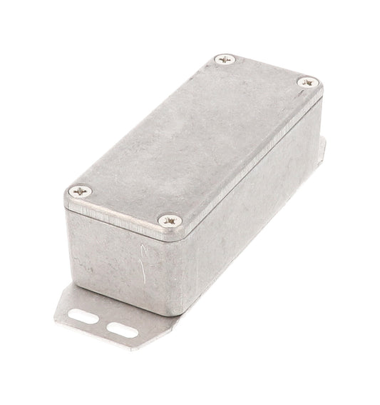 Hammond 1590AF 1590 Series Diecast Aluminum Enclosure with Flanged Bottom Plate, 93 x 39 x 31 mm, Natural.