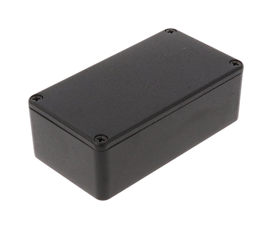 Hammond 1590B2BK 1590 Series Diecast Aluminum Enclosure, 112 x 61 x 38 mm, Black.