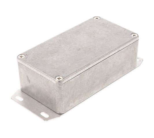 Hammond 1590B2F 1590 Series Diecast Aluminum Enclosure with Flanged Bottom Plate, 112 x 61 x 38 mm, Natural.