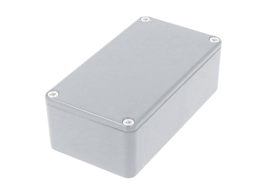 Hammond 1590B2LG 1590-STOMP Painted Diecast Aluminum Stomp Box Enclosure, Light Gray RAL 7035, 112 x 61 x 38 mm.