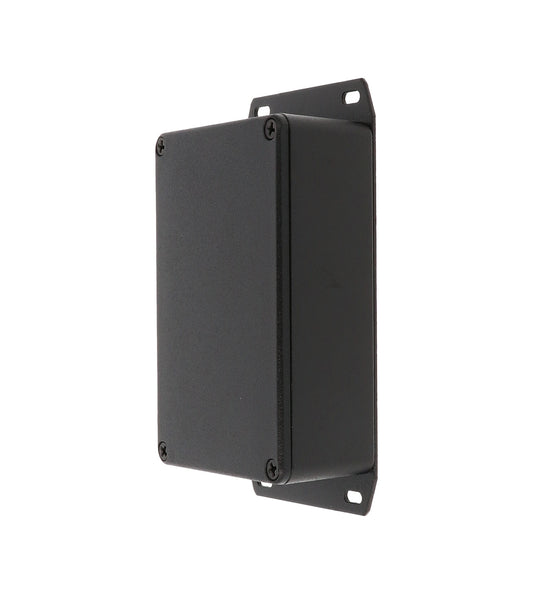 Hammond 1590B3FBK 1590 Series Diecast Aluminum Enclosure with Flanged Bottom Plate, 116 x 77 x 38 mm, Black.