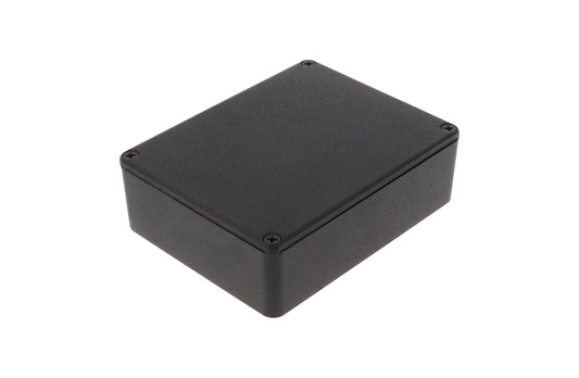 Hammond 1590BB2BK 1590 Series Diecast Aluminum Enclosure, 120 x 94 x 38 mm, Black.