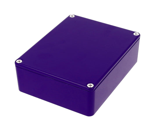 Hammond 1590BB2CB 1590-STOMP Painted Diecast Aluminum Stomp Box Enclosure, Cobalt Blue RAL 5013, 120 x 94 x 38 mm.