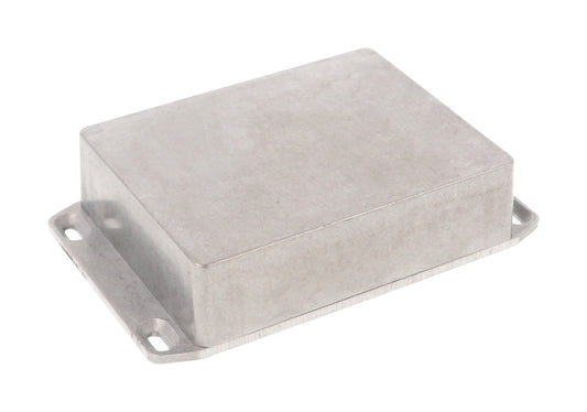 Hammond 1590BBFL 1590 Series Diecast Aluminum Enclosure with Flanged Lid, 120 x 94 x 34 mm, Natural.