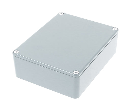 Hammond 1590BBLG Diecast Aluminum Enclosure, Light Gray (4.67" x 3.68" x 1.18")