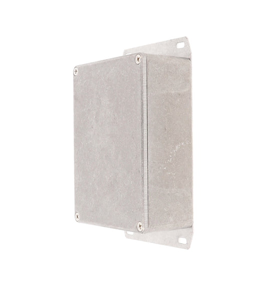 Hammond 1590BBSF 1590 Series Diecast Aluminum Enclosure with Flanged Bottom Plate, 120 x 94 x 42 mm, Natural.