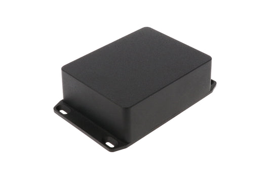 Hammond 1590BBSFLBK 1590 Series Diecast Aluminum Enclosure with Flanged Lid, 120 x 94 x 42 mm, Black.