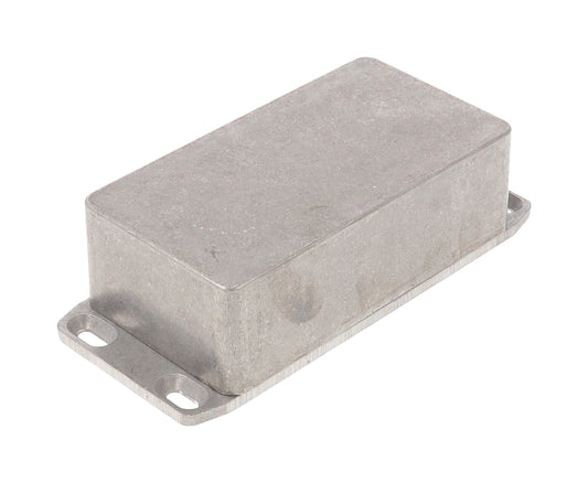 Hammond 1590BSFL 1590 Series Diecast Aluminum Enclosure with Flanged Lid, 112 x 61 x 38 mm, Natural.