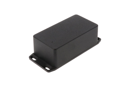 Hammond 1590BSFLBK 1590 Series Diecast Aluminum Enclosure with Flanged Lid, 112 x 61 x 38 mm, Black.