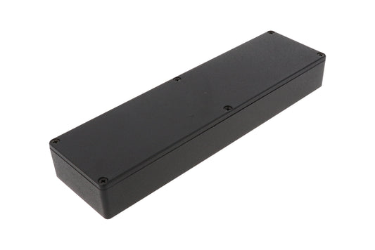 Hammond 1590BX2BK 1590 Series Diecast Aluminum Enclosure, 254 x 70 x 35 mm, Black.