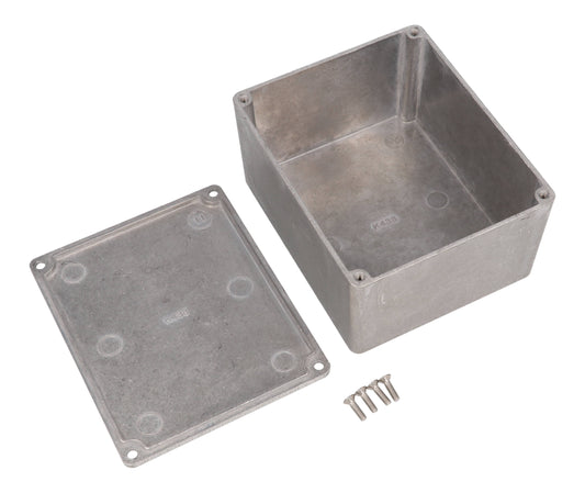Hammond 1590CE 1590 Series Diecast Aluminum Enclosure, 120 x 100 x 65 mm, Natural.