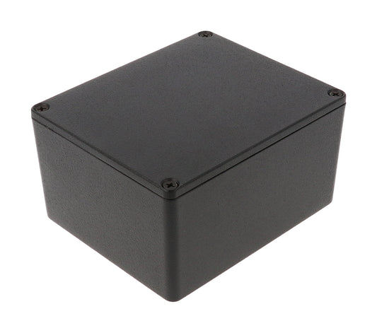 Hammond 1590CEBK 1590 Series Diecast Aluminum Enclosure, 120 x 100 x 65 mm, Black.