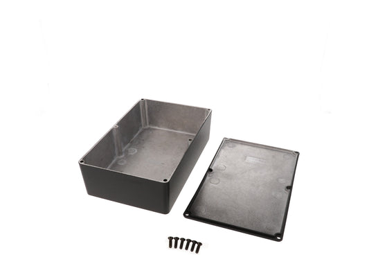 Hammond 1590DBK Diecast Aluminum Enclosure, Black (7.4" x 4.7" x 2.1")