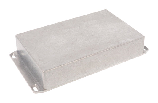 Hammond 1590DDFL 1590 Series Diecast Aluminum Enclosure with Flanged Lid, 188 x 120 x 37 mm, Natural.