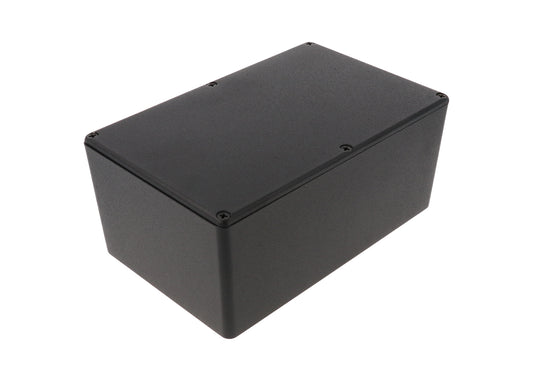 Hammond 1590EBK Diecast Aluminum Enclosure, Black (7.4" x 4.7" x 3.1")