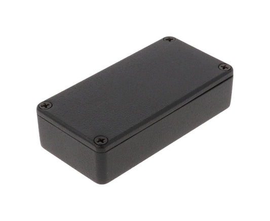 Hammond 1590G2BK 1590 Series Diecast Aluminum Enclosure, No Mounting Flanges, IP54, 100 mm x 50 mm x 31 mm, Diecast Aluminum/Black.