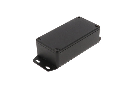 Hammond 1590G2FBK 1590 Series Diecast Aluminum Enclosure, Flanged Bottom Plate, IP54, 100 mm x 50 mm x 31 mm, Diecast Aluminum/Black.