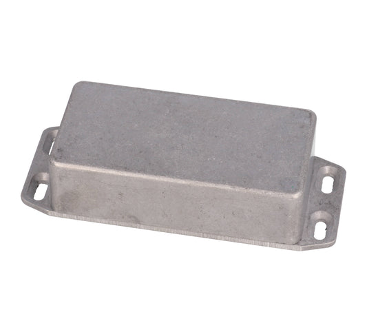 Hammond 1590G2FL 1590 Series Diecast Aluminum Enclosure, Flanged Lid, IP54, 100 mm x 50 mm x 31 mm, Diecast Aluminum/Natural.