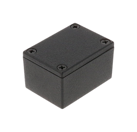 Hammond 1590HBK 1590 Series Diecast Aluminum Enclosure, No Mounting Flanges, IP54, 53 mm x 38 mm x 31 mm, Diecast Aluminum/Black.