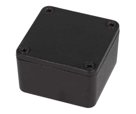 Hammond 1590LBBK Diecast Aluminum Enclosure, Black (2" x 2" x 1")