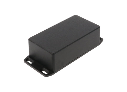 Hammond 1590N1FLBK 1590 Series Diecast Aluminum Enclosure, Flanged Lid, IP54, 121 mm x 66 mm x 40 mm, Diecast Aluminum/Black.