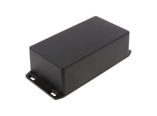 Hammond 1590P1FLBK 1590 Series Diecast Aluminum Enclosure, Flanged Lid, IP54, 153 mm x 83 mm x 50 mm, Diecast Aluminum/Black.