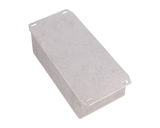 Hammond 1590PF 1590-RIBBED Series Diecast Aluminum Enclosure with Internal Ribs, Flanged Bottom Plate, IP54, 153 mm x 83 mm x 50 mm, Diecast Aluminum/Natural.