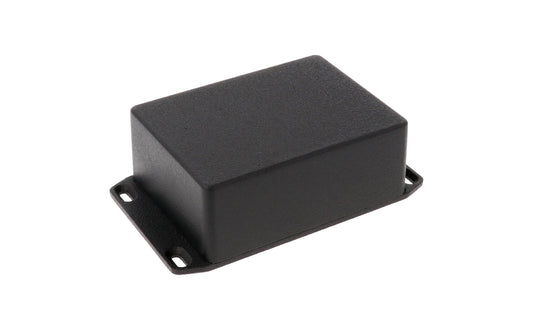 Hammond 1590SFLBK Black Aluminum Diecast Enclosure with Flanged Lid, 4.35" x 3.21" x 1.57"