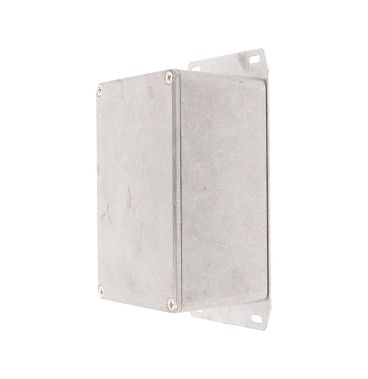 Hammond 1590TF 1590 Series Diecast Aluminum Enclosure, Flanged Bottom Plate, IP54, 120 mm x 80 mm x 59 mm, Diecast Aluminum/Natural.