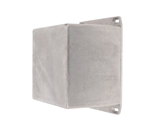 Hammond 1590VFL 1590 Series Diecast Aluminum Enclosure, Flanged Lid, IP54, 120 mm x 120 mm x 94 mm, Diecast Aluminum/Natural.