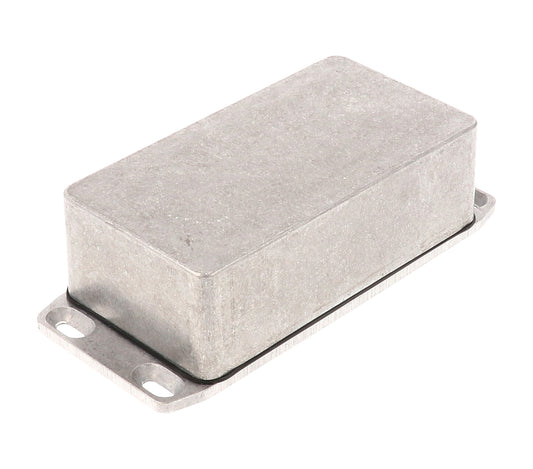 Hammond 1590WB2FL 1590 Series Diecast Aluminum Enclosure, Flanged Lid, IP65 Watertight, 112 mm x 61 mm x 38 mm, Diecast Aluminum/Natural.