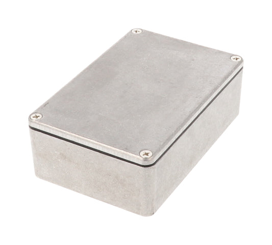 Hammond 1590WB3 1590 Series Diecast Aluminum Enclosure, No Mounting Flanges, IP65 Watertight, 116 mm x 77 mm x 38 mm, Diecast Aluminum/Natural.