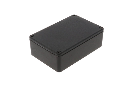 Hammond 1590WB3BK 1590 Series Diecast Aluminum Enclosure, No Mounting Flanges, IP65 Watertight, 116 mm x 77 mm x 38 mm, Diecast Aluminum/Black.
