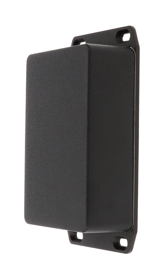 Hammond 1590WB3FLBK 1590 Series Diecast Aluminum Enclosure, Flanged Lid, IP65 Watertight, 116 mm x 77 mm x 38 mm, Diecast Aluminum/Black.