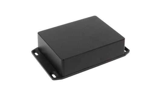 Hammond 1590WBB2FLBK 1590 Series Diecast Aluminum Enclosure, Flanged Lid, IP65 Watertight, 120 mm x 94 mm x 38 mm, Diecast Aluminum/Black.