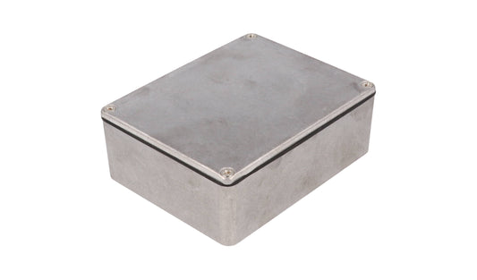 Hammond 1590WBBS 1590 Series Diecast Aluminum Enclosure, No Mounting Flanges, IP65 Watertight, 120 mm x 94 mm x 42 mm, Diecast Aluminum/Natural.