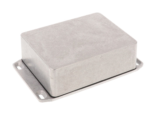 Hammond 1590WBBSFL 1590 Series Diecast Aluminum Enclosure, Flanged Lid, IP65 Watertight, 120 mm x 94 mm x 42 mm, Diecast Aluminum/Natural.