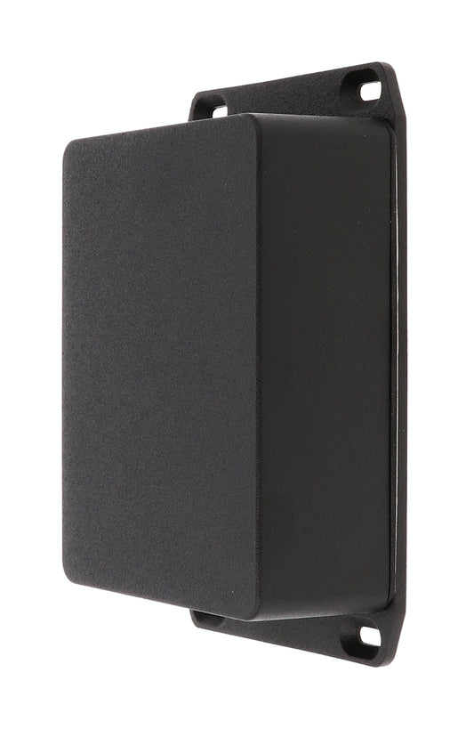 Hammond 1590WBBSFLBK 1590 Series Diecast Aluminum Enclosure, Flanged Lid, IP65 Watertight, 120 mm x 94 mm x 42 mm, Diecast Aluminum/Black.