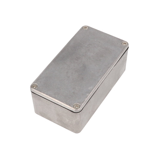 Hammond 1590WBS 1590 Series Diecast Aluminum Enclosure, No Mounting Flanges, IP65 Watertight, 112 mm x 61 mm x 38 mm, Diecast Aluminum/Natural.