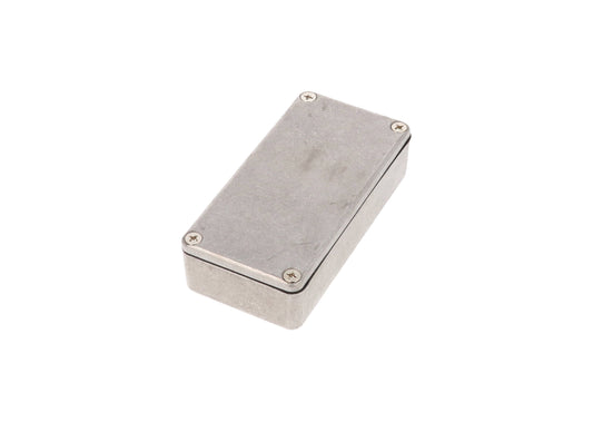 Hammond 1590WG 1590 Series Diecast Aluminum Enclosure, No Mounting Flanges, IP65 Watertight, 100 mm x 50 mm x 26 mm, Diecast Aluminum/Natural.