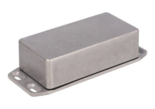 Hammond 1590WG2FL 1590 Series Diecast Aluminum Enclosure, Flanged Lid, IP65 Watertight, 100 mm x 50 mm x 31 mm, Diecast Aluminum/Natural.