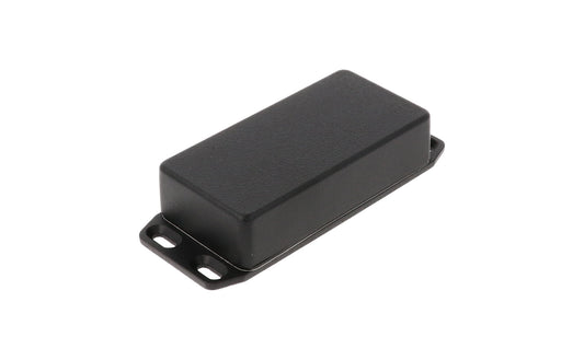 Hammond 1590WG2FLBK 1590 Series Diecast Aluminum Enclosure, Flanged Lid, IP65 Watertight, 100 mm x 50 mm x 31 mm, Diecast Aluminum/Black.