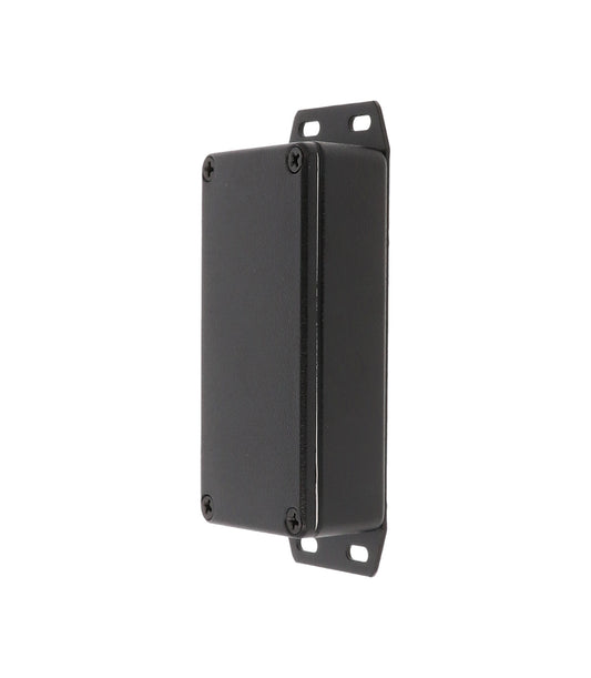 Hammond 1590WGFBK 1590 Series Diecast Aluminum Enclosure, Flanged Bottom Plate, IP65 Watertight, 100 mm x 50 mm x 26 mm, Diecast Aluminum/Black.