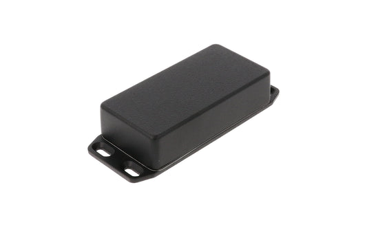 Hammond 1590WGFLBK 1590 Series Diecast Aluminum Enclosure, Flanged Lid, IP65 Watertight, 100 mm x 50 mm x 26 mm, Diecast Aluminum/Black.